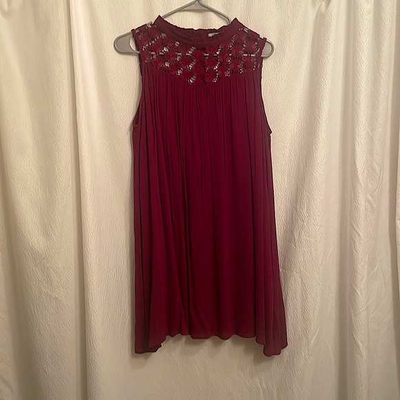 Maroon Trapeze dress from She + Sky - Picture 1 of 4